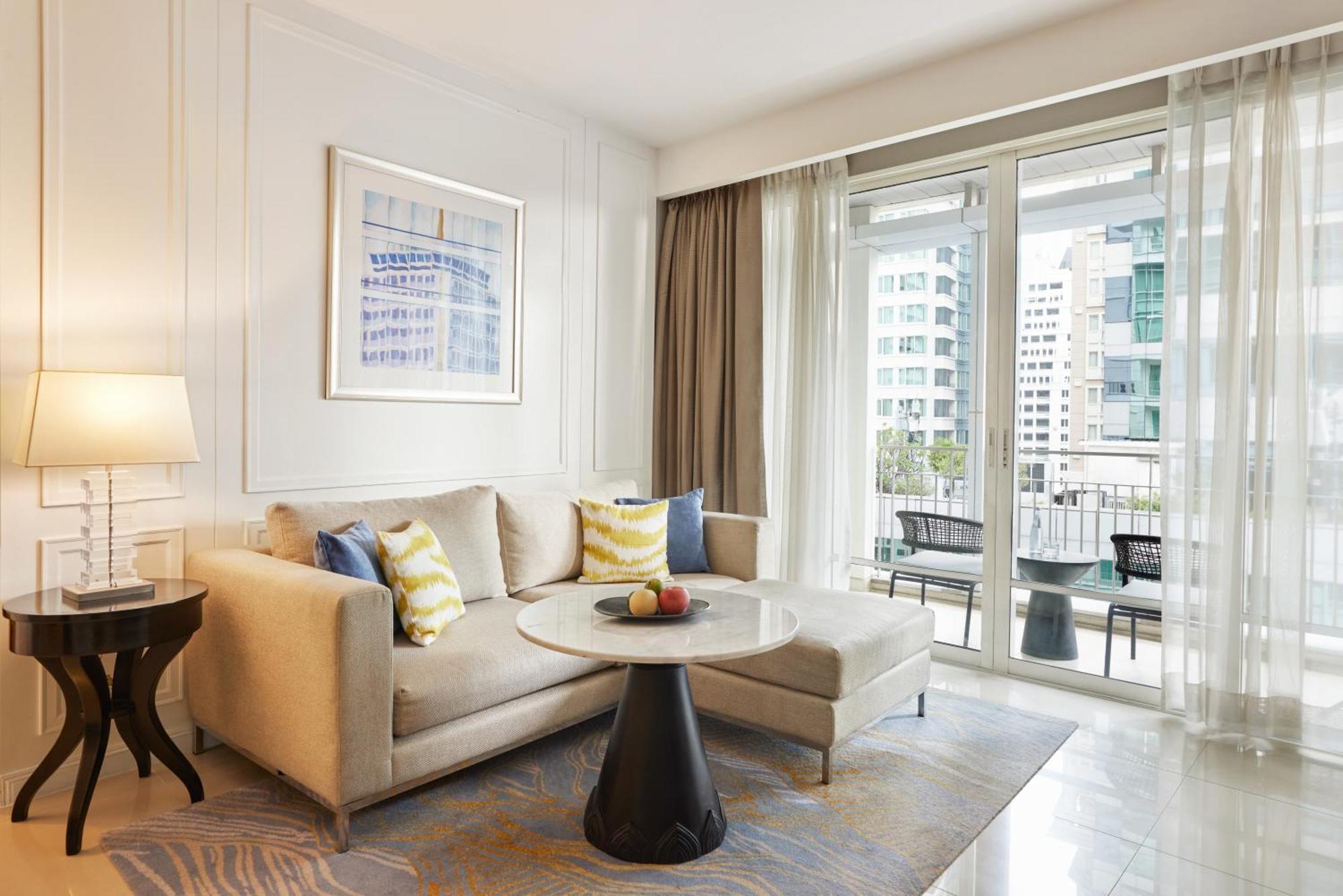 Dusit Suites Hotel Ratchadamri, Bangkok Exterior foto Living room